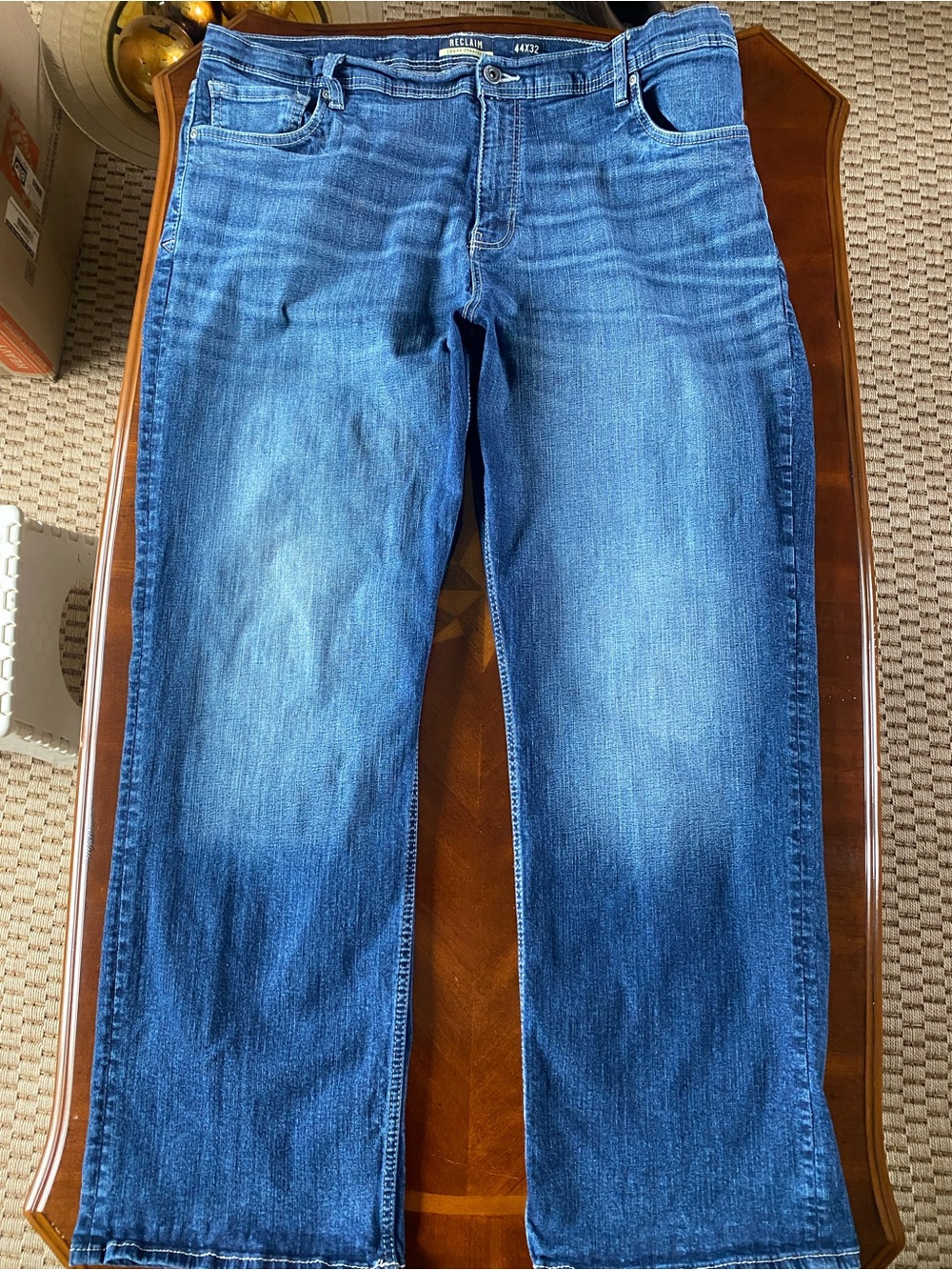 Reclaimed Vintage Men's Blue Relaxed Jeans